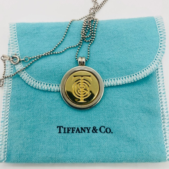 Tiffany Co Jewelry Tiffany Co Tco 8k Gold Sterling Medallion Poshmark